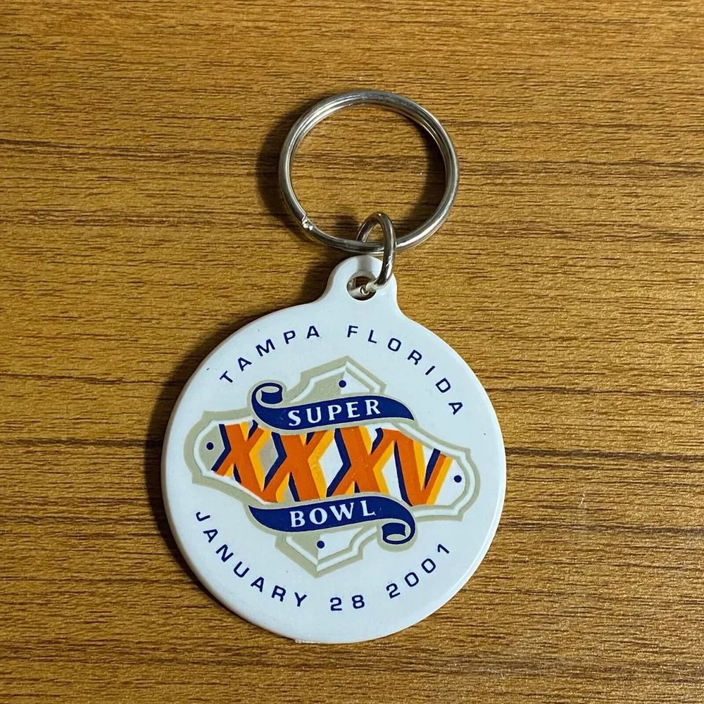 Baltimore Ravens Super Bowl XXXV Champions Jan 28 2001 Button Blanks & Keychain